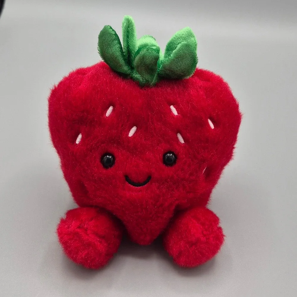 Aurora World Palm Pals Sweetie Strawberry Red Fruit Plush Stuffed Animal 5 inch